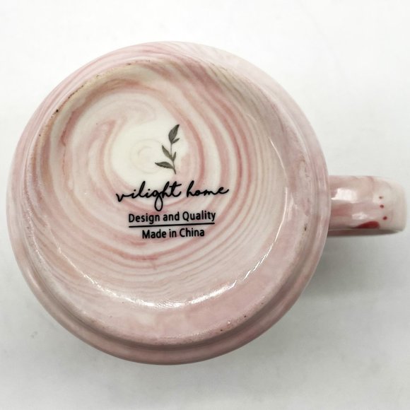 Does This Ring Make Me Look Engaged Pink Gold Heart Script Coffee Mug Tea Cup - Picture 6 of 6